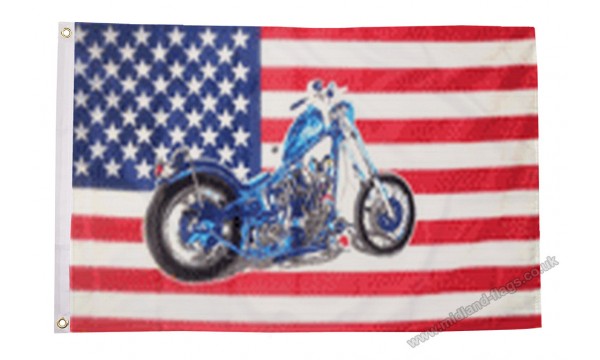 USA Motorcycle Flag